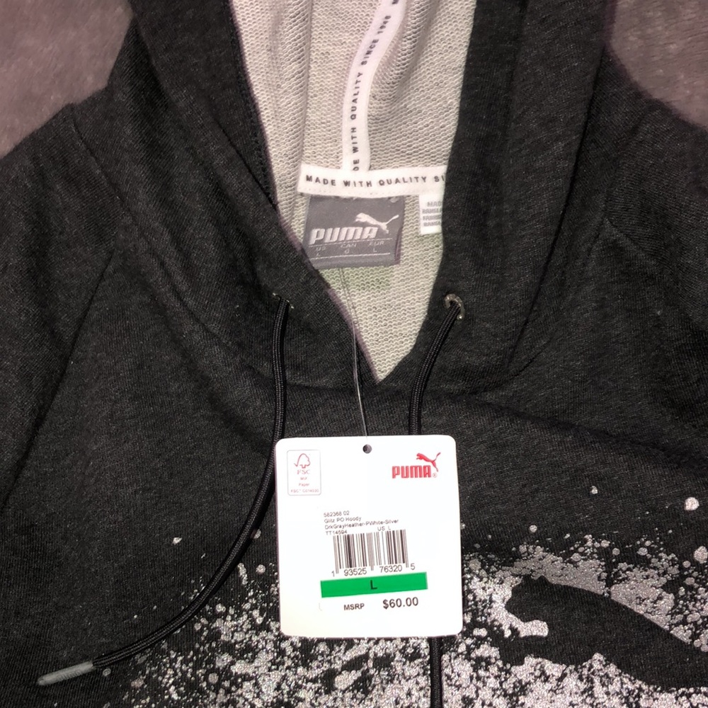 womens puma hoodie/pullover - Picture 3 of 5